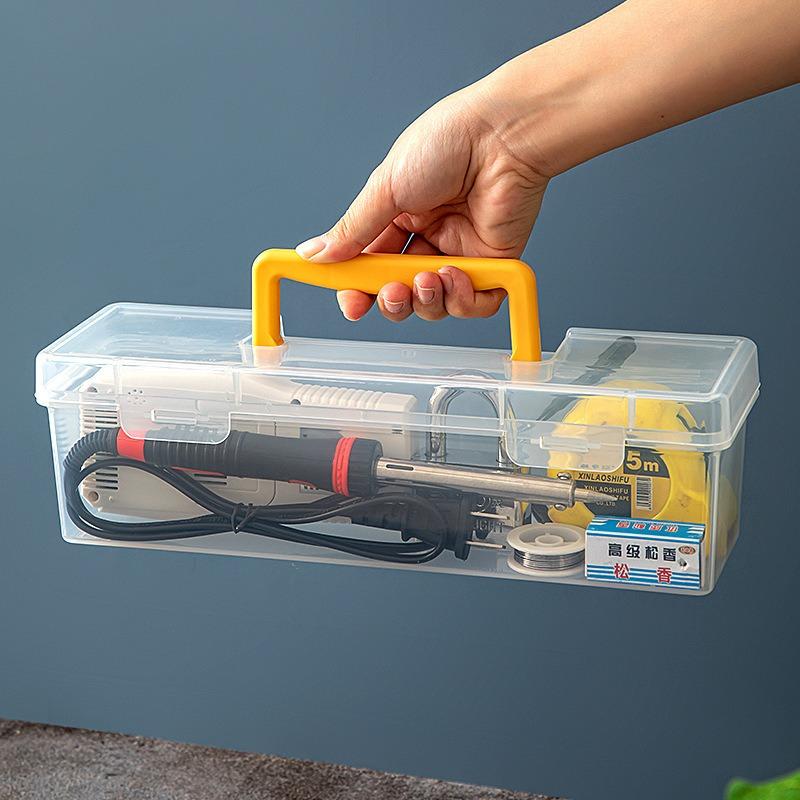1/7pcs Tool Parts Storage Box , Multi-Compartment Transparent Organizer for Home Use, Portable Sorting Box for Screws, Wrenches