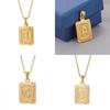 Trendy Unisex Stainless Steel Letter Pendant Necklace O-type Cross Chain 2021 Summer Collection