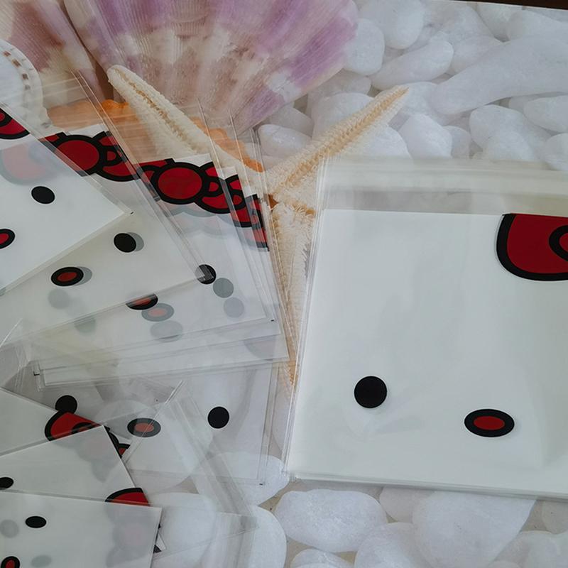 100Pcs Plastic Printed Storage Bag Hello Kitty Kawaii Cute Pochacco Sealed Bag Note Packaging Cartoon Self-Adhesive Gift Bag