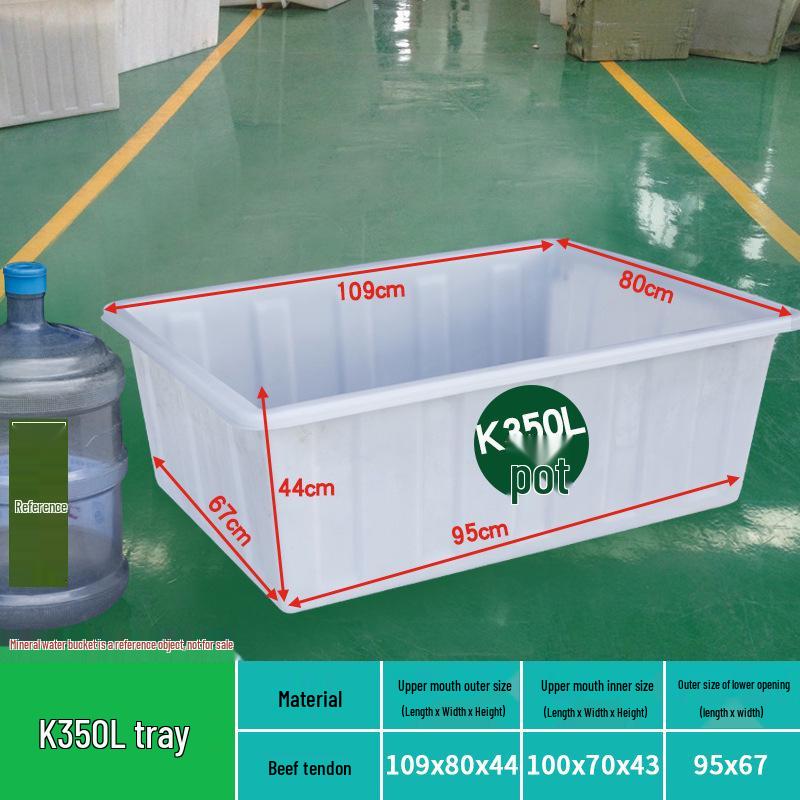 Tanque de Agua de Plástico Grueso Rectangular Grande para Piscicultura, Acuicultura y Almacenamiento