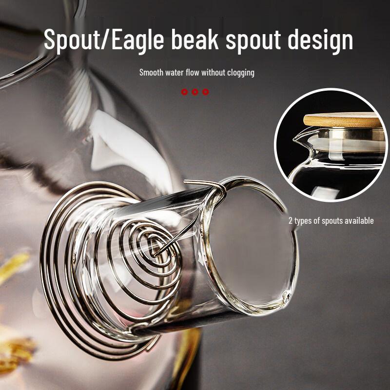 ZISIZ Heat-Resistant Glass Pitcher & Tea Kettle