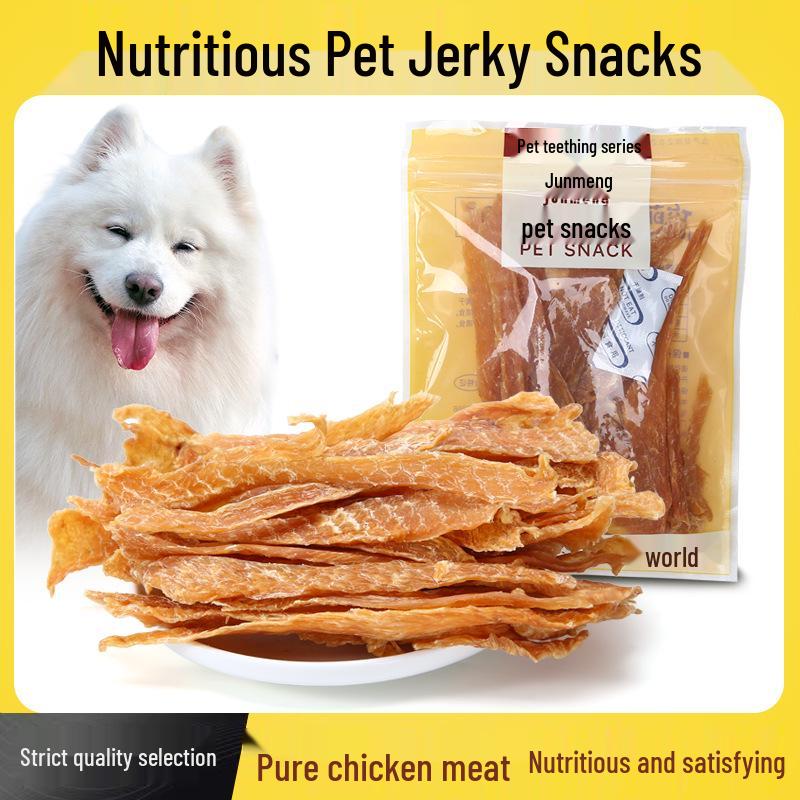 Chicken & Duck Jerky Dental Chews for Puppy Training - Small Breed Dogs & Cats