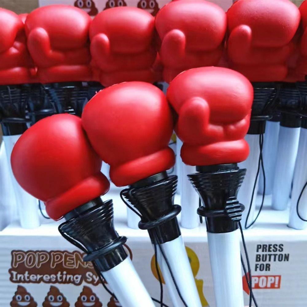 Blue Ink School Supplies Ballpoint Pen Siging Writing Pen Bounce Boxing Pen Fist Neutral Gel Pen