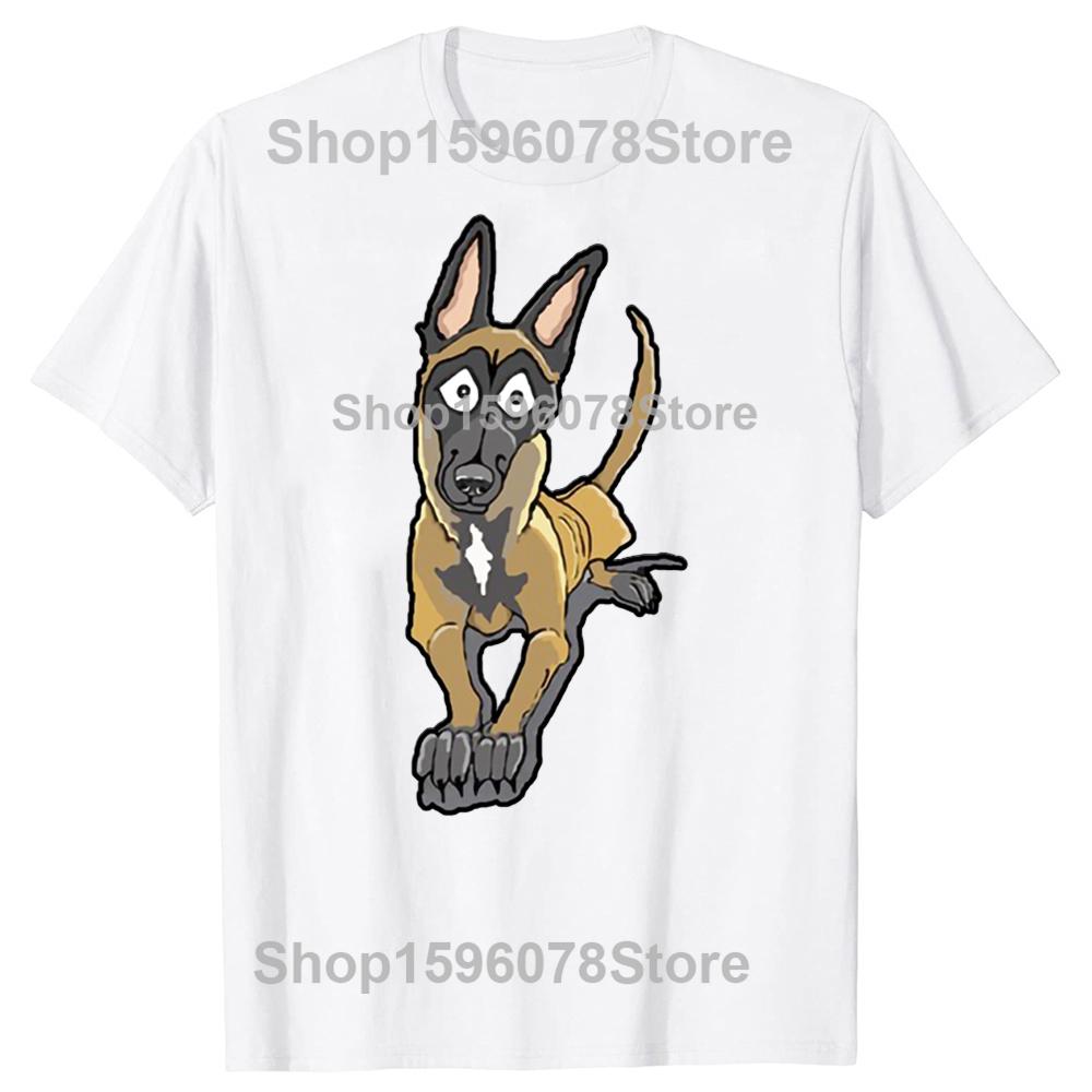 New Fashion The Belgian Malinois T Shirt Kawaii Cartoon Dog Graphic Tee Tops Men Women Short Sleeve Casual Streetwear Camisetas