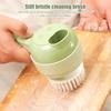 4-in-1 Handlicher Elektrischer Gemüseschneider Kabelloser Food Processor Gemüseschneider Set Pfeffer Knoblauch Stampfen Gehacktes Kochzubehör