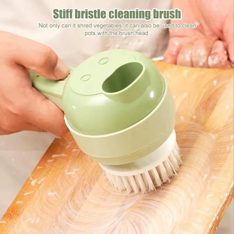 4-in-1 Handlicher Elektrischer Gemüseschneider Kabelloser Food Processor Gemüseschneider Set Pfeffer Knoblauch Stampfen Gehacktes Kochzubehör