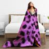 Leopard Texture Flannel Blanket Spring  Warm Soft Throw Blanket for Children Couch Chair Aesthetic Bedspread Sofa Bed Cover