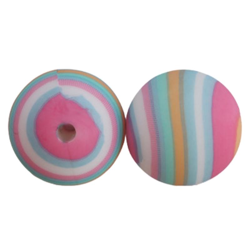 20 Stück Silikonperlen mit 15 mm Durchmesser Lebensmittelqualität Baby Beißringe Perlen Silikon BPA-frei für Halsketten Schnullerhalter