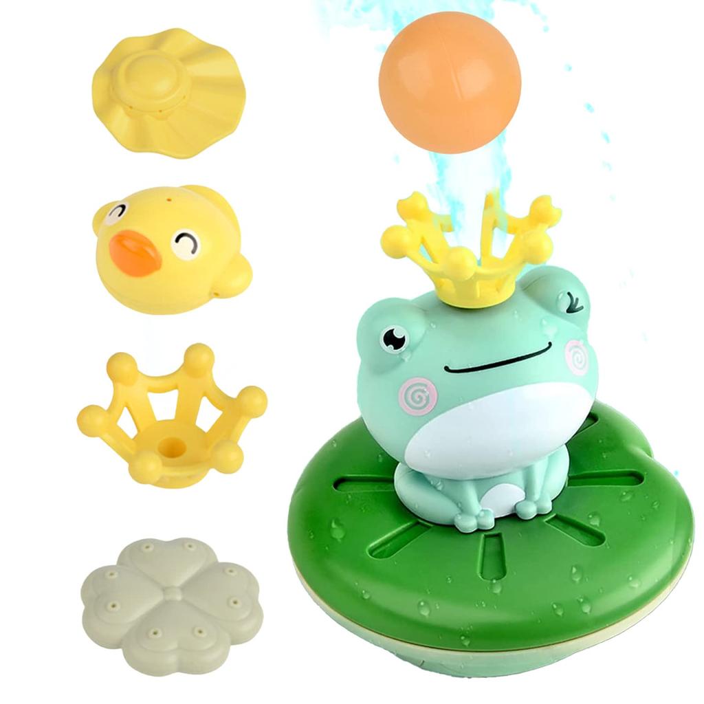 TOMMYFIELD Electric Frog Bath Toy Shower Fountain