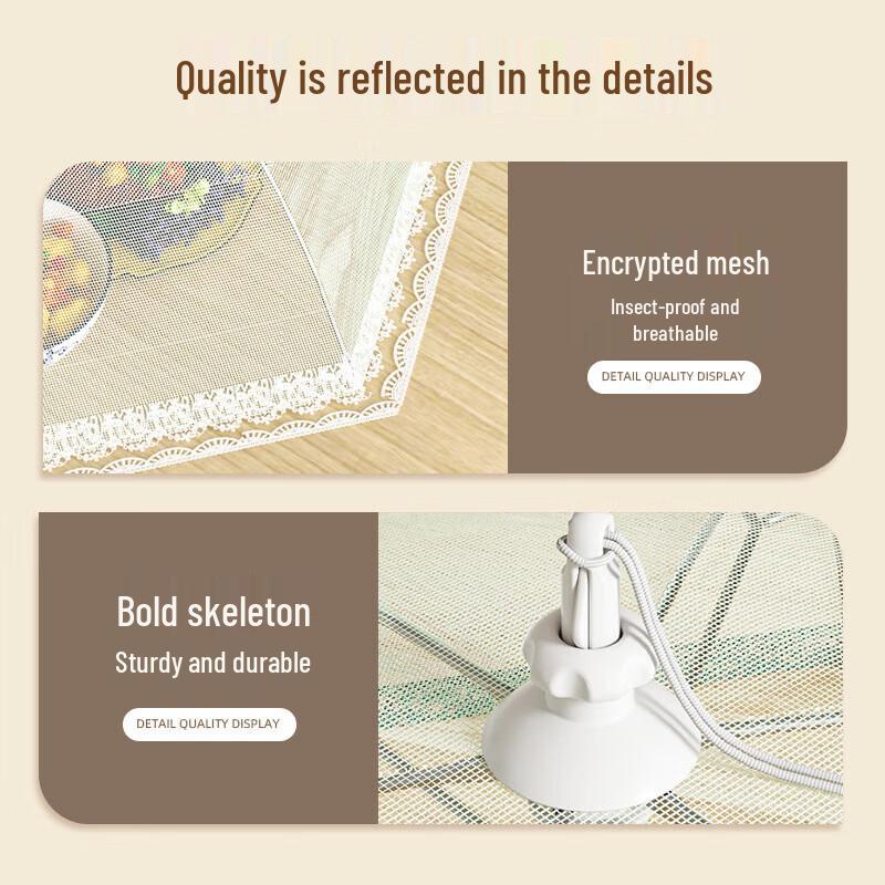 Foldable Round Mesh Food Cover