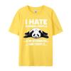 I Hate Morning People And Mornings And People Funny Panda Tshirts Fashion Boy Tshirts Casual Classic Tops Shirts Cotton