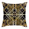 Charming Cushion Cover Wrinkle Free Dustproof Polyester Geometric Printed Cushion Throw Cover Furniture Accessories
