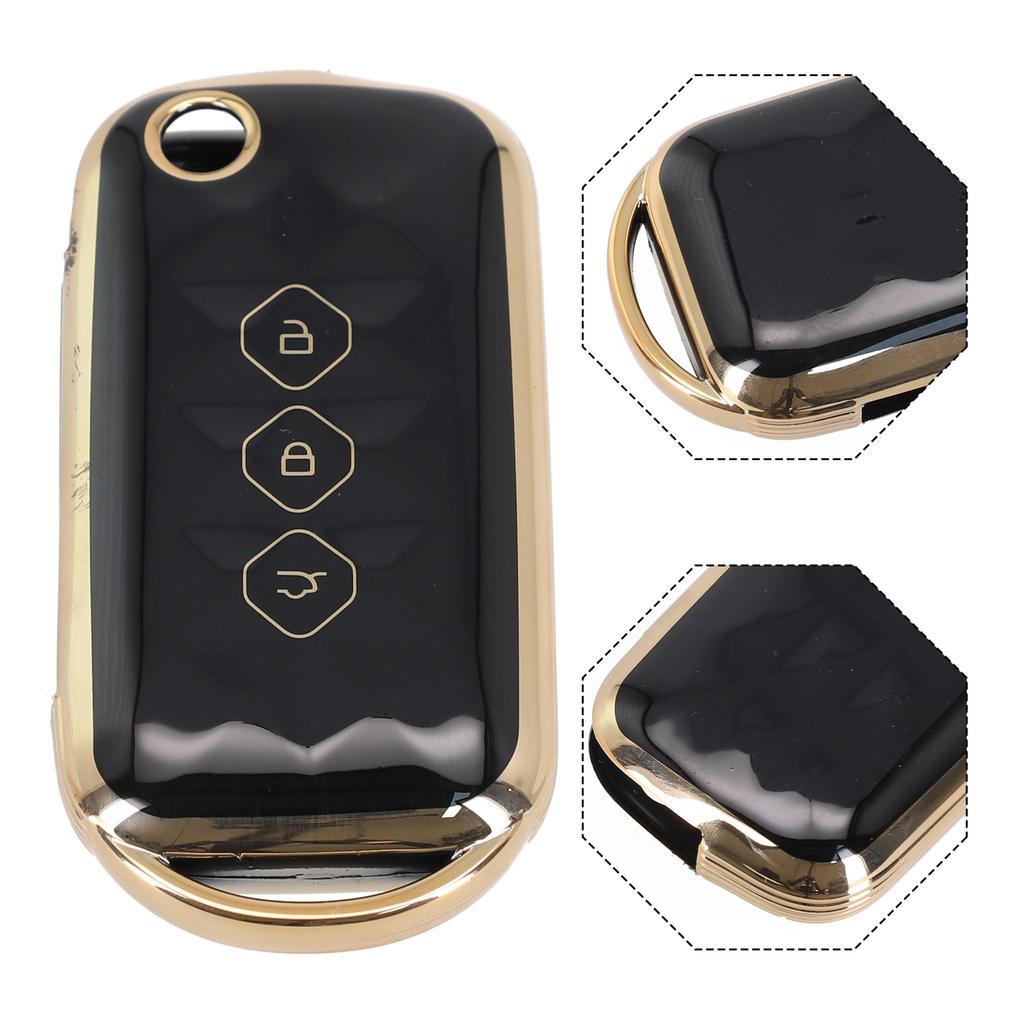 Custodia Guscio per Chiave Telecomando Pieghevole in TPU a 3 Pulsanti per Wuling Star 2024 Accessori Auto Copertura Protettiva per Chiave Auto