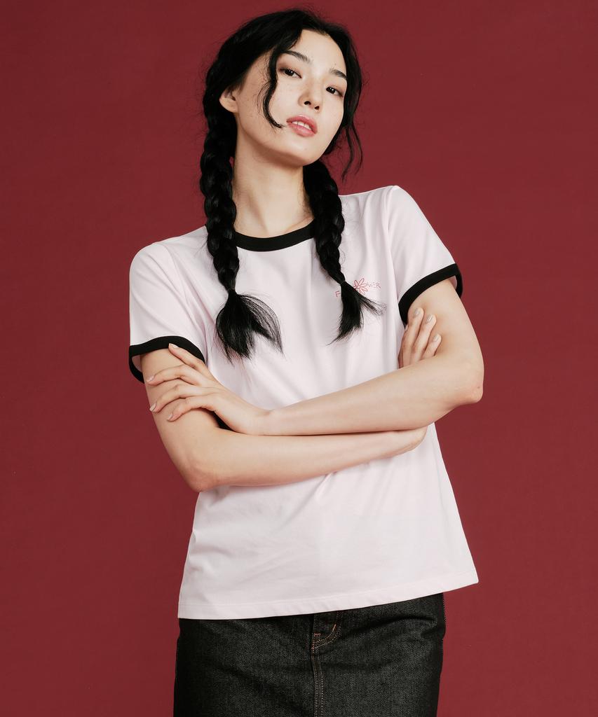 PLAC WOMEN Flower Short Sleeve T-Shirt_3 Colors