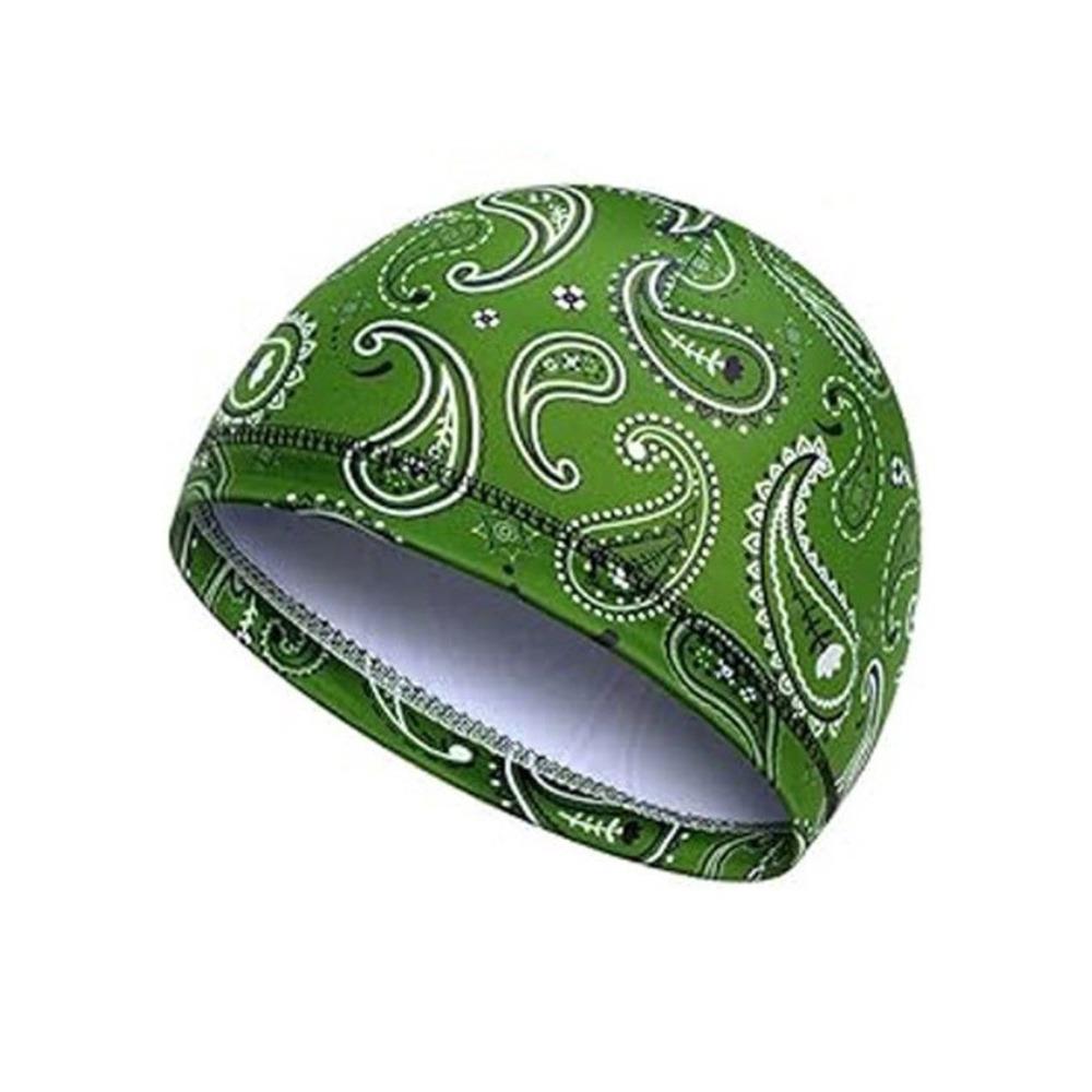 New Paisley Print Hijab Caps Breathable Helmet Liner Pirate Hat Quick Dry Comfortable Bandana Hat Outdoor Activities