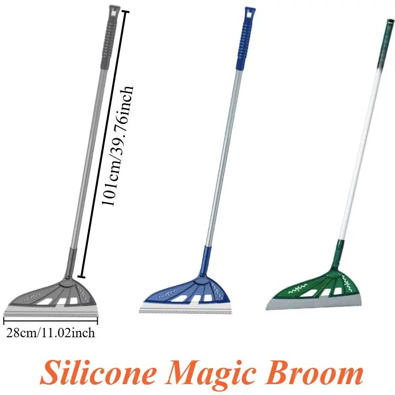 180 ° Rotating Magic Broom - Telescopic Static Free Sweeping, Clean Office, Bathroom, and Living Room Without Trace