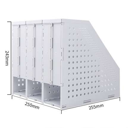 Folding file box thickening multi-layer file folder storage box student bookshelf simple office file information rack