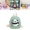 Adorable Cartoon Plush Panda Backpack For Kids With Breathable Canvas Material