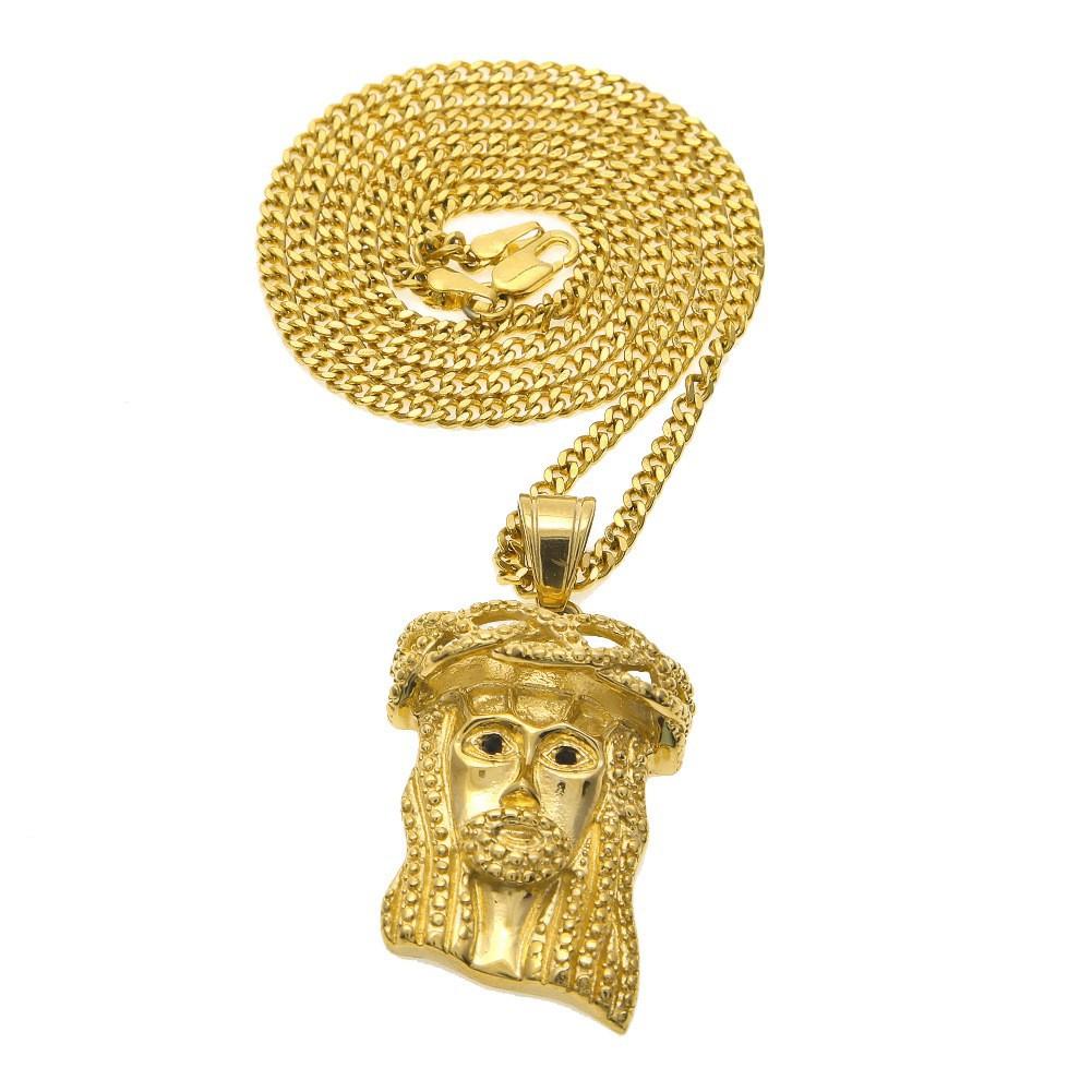 Hip Hop Gumeng Stainless Steel Real Gold Electroplating Wings Angel Pendant Necklace Niche Accessories