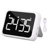 Digital Timer 4-tommers LED-skjerm Justerbar lysstyrke og volum Magnetisk nedtellingstimer for studier matlaging fitness