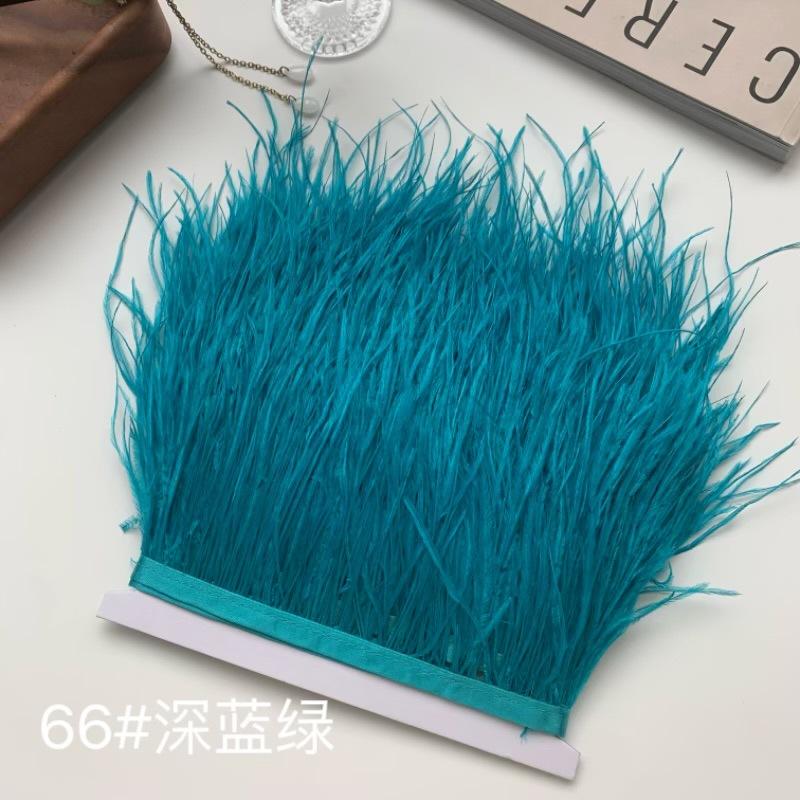 Ostrich Hair Cloth Edge 10-15Cm Clothing Accessories Diy Skirt Decoration Dress Neckline Cuffs Feathers