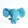 Cute Elephant Plush Squeaky Dog Toy, Soft Corduroy Pet Chew Toy for Puppy, Interactive Teething Toy for Small Medium Dogs