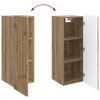 Wall Mounted Cabinet Artisan Oak 33 x 34.5 x 94 cm Engineered Wood