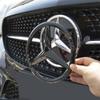 Car Front Grille Badge Cover Emblem Stickers Decoration Accessories For Mercedes Benz W204 W205 W210 W211 W212 A C E GLA GLC GLE