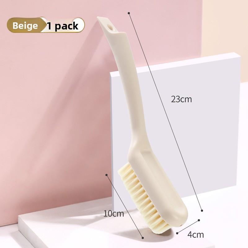 

Щетка для обуви с длинной ручкой, Многофункциональная щетка для обуви с мягкой щетиной, Щетка для чистки обуви, Бытовая прочная, Щетка для обуви для общежития бежевый