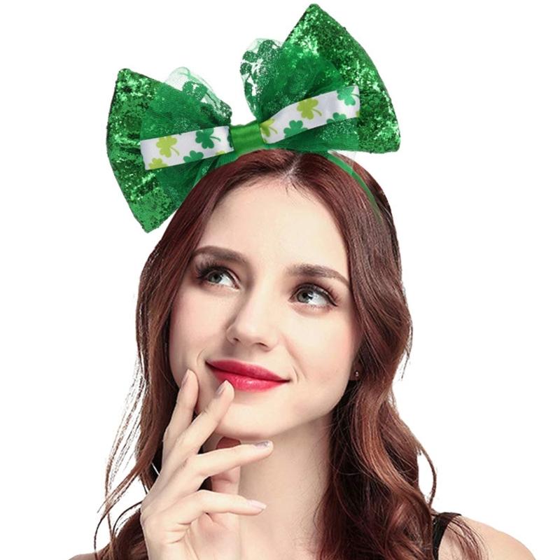 Festival Irish Themed Plastic Hair Band for Saint Patrick's Day Celebrations Comfortable Lightweight Headwear Accessory