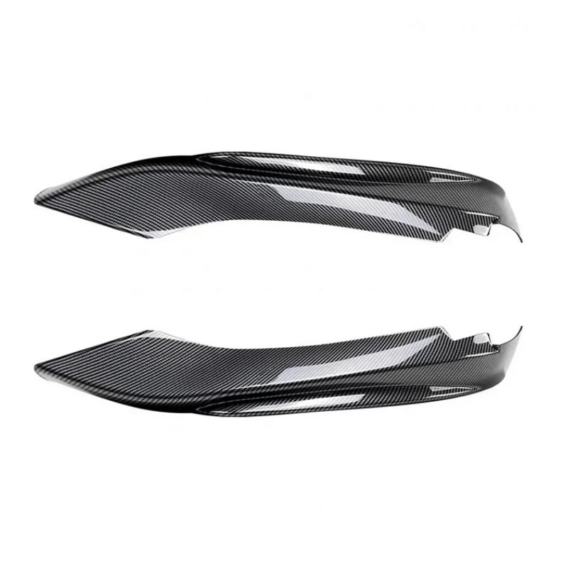 For BMW F32 F33 F36 4 Series 2014- M-Sport M-Tech Front Bumper Lip Spoiler Carbon Fiber Look/Gloss Black Air  Splitters Carbon Look