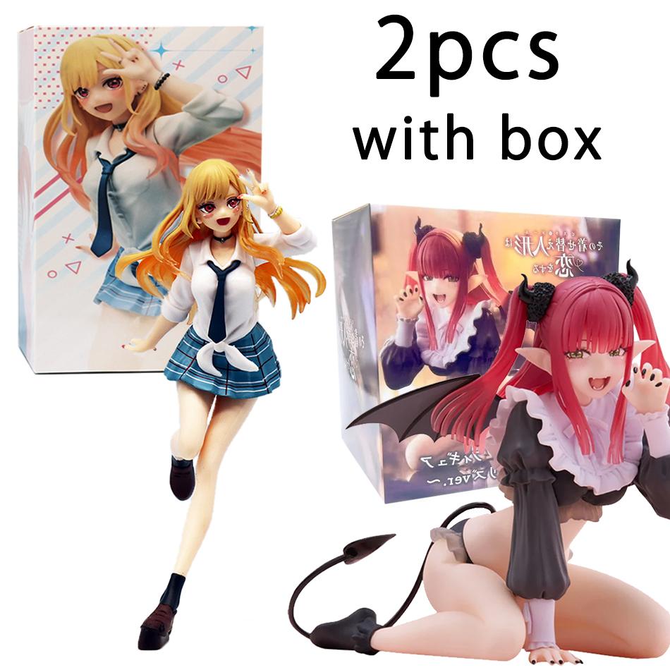 2 Stück Mein liebes Kleid Marin Kitagawa Liz Sie süße Anime-Figur PVC Sammlermodell Tischschmuck Spielzeug Kinder Geburtstagsgeschenke