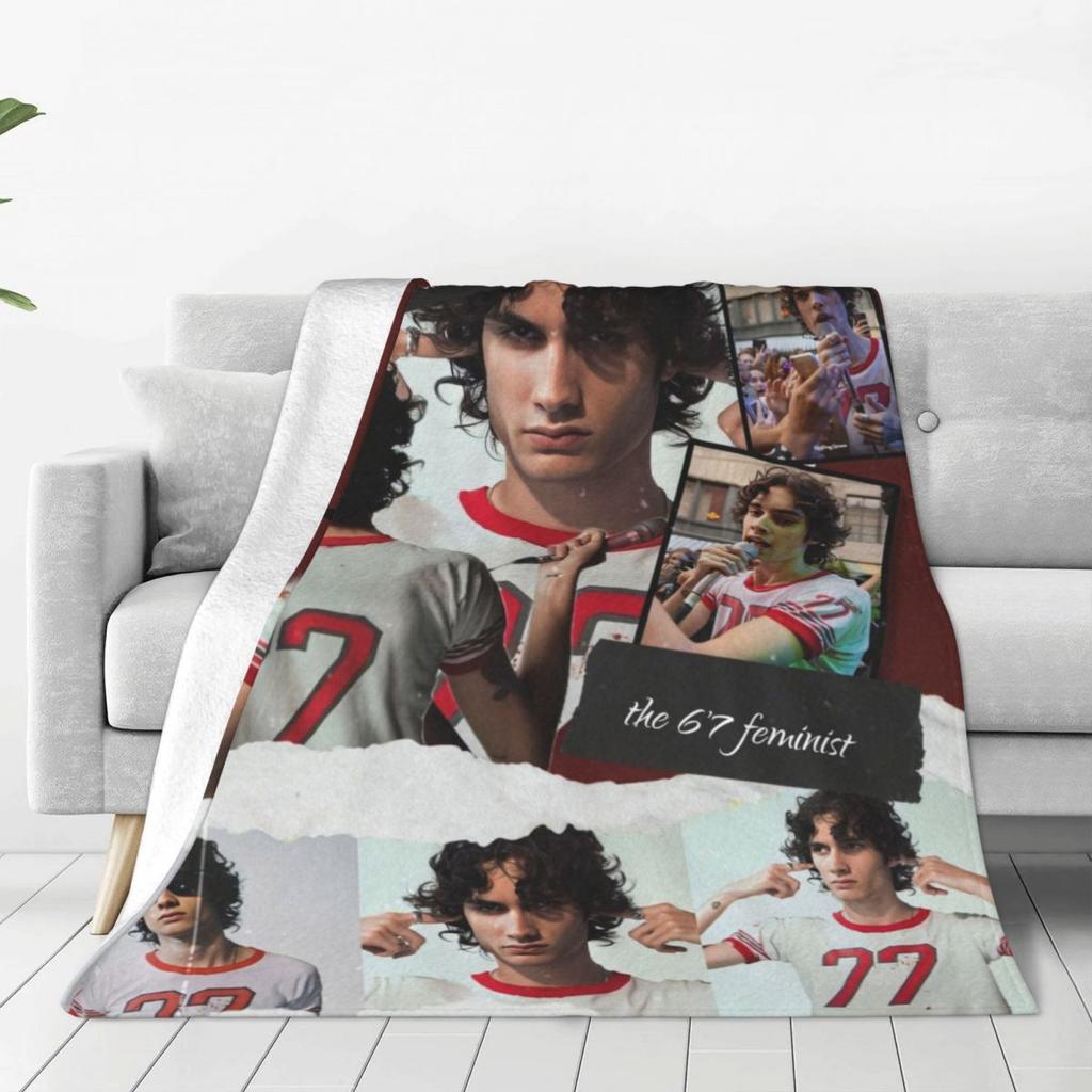 Custom Sombr Blanket Warm Fleece Soft Flannel American Singer Throw Blankets For Bed Sofa Office Autumn