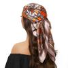 Silk Scarves Women Luxury Brand Summer Fashion Designer Head/Hair Scarf 90*90cm Hijab Bandana Cheveux Foulard Femme 90X90CM