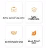 One Click Opening Tea Separation Cup Anti-Scald Infuser Tumbler Glass Water Bottle  Office Home Use