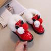 Girl Snow Boots Elegant Fluffy Children's Winter Boots for Princess Warm Versatile Kids Fashion Ankle Cotton Boots Causal Cute