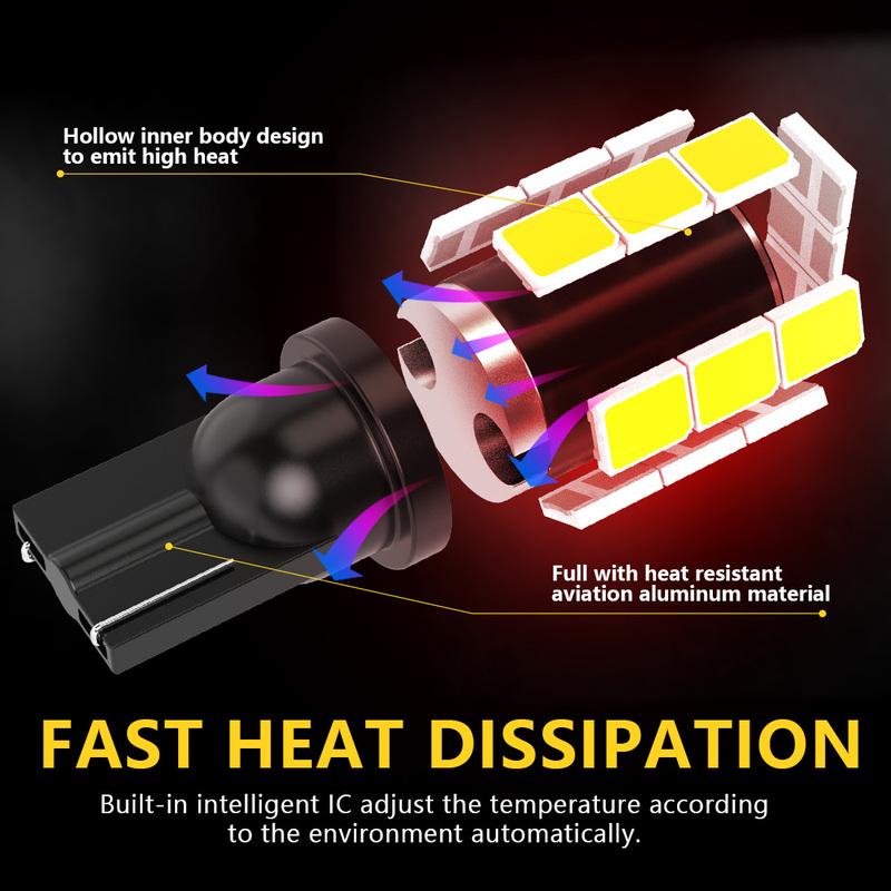 10x T10 W5W Car Led Interior Bulbs 6000K White 2835 SMD Technology For Lexus RX Honda CR-V Subaru Outback