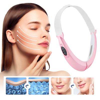 Facial Slimming Vibration Massager LED Photon Therapy Facial Lifting Device Double Chin V Face Shaped Cheek Lift Belt Machine