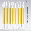 8Pcs Fondant Decorating Tool Set Double Ended Cake Decorating Tools Kit  For Beginners