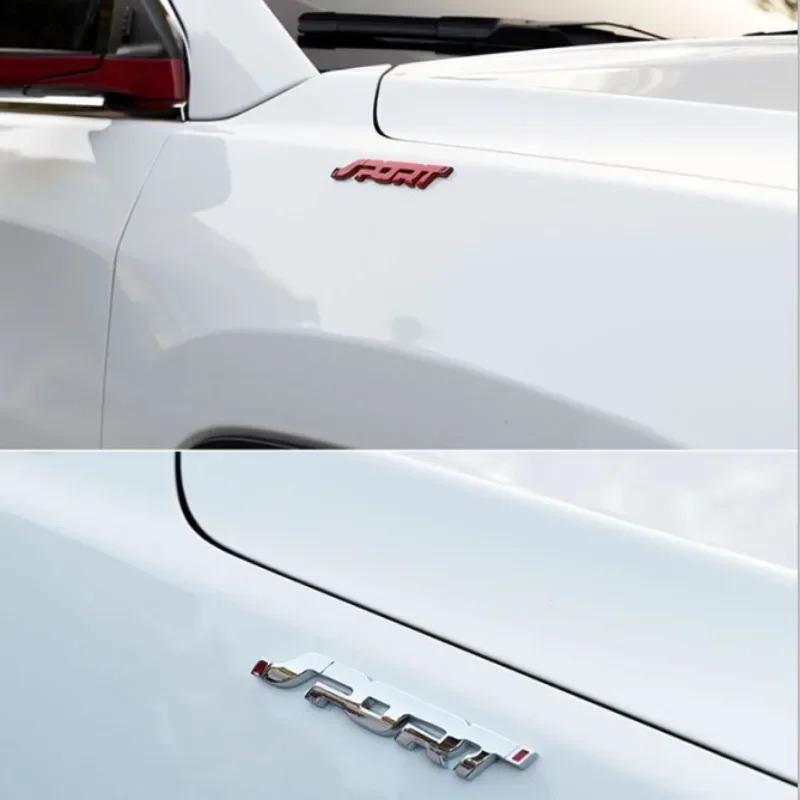 SHNU9 3D Metal Sport Logo Rear Trunk Emblem Badge Stickers Car Styling Accessories For Ford Focus Mondeo Explorer FIESTA EDGE