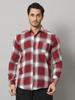 Bigreams Men's Yarn-Dyed 100% Cotton Slim Fit Checkered Flannel Shirt For Full Sleeve Shirt