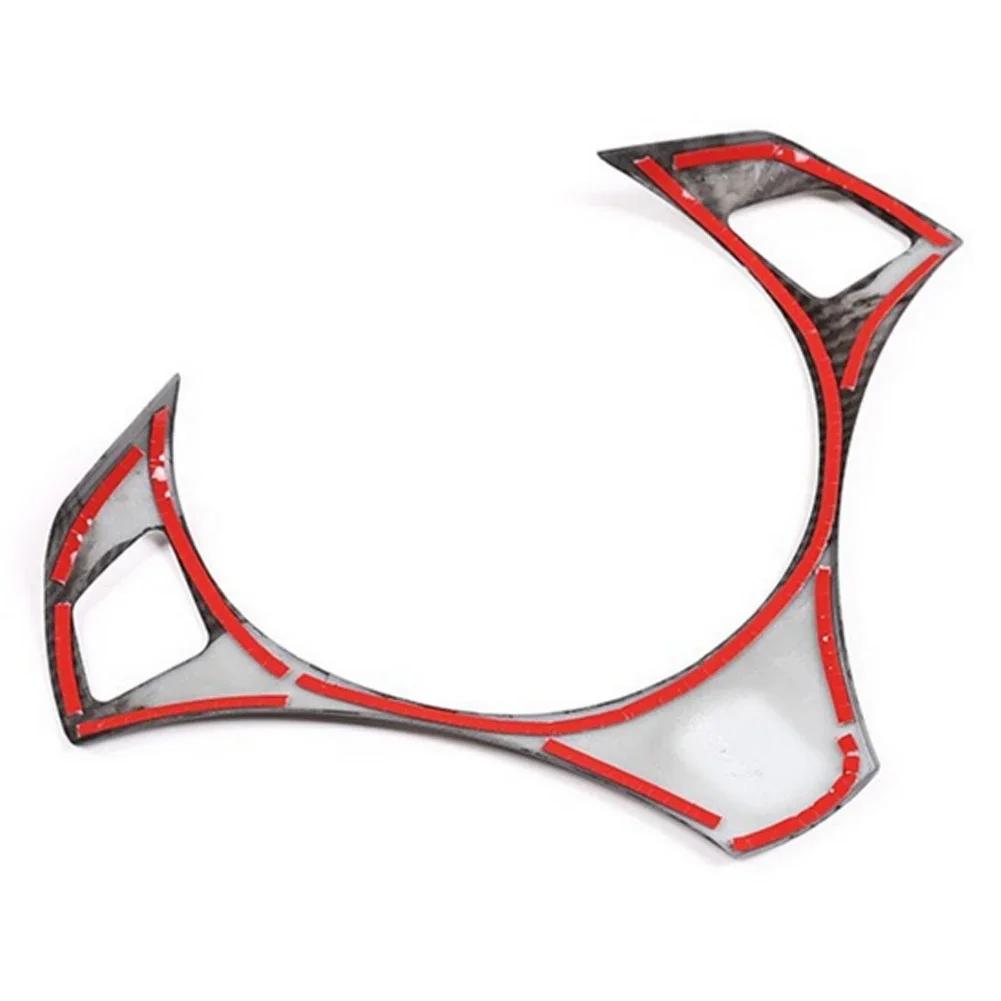 For BMW 1 3 Series E87 E90 E92 E93 2006-2012 Carbon Fiber Patterned Car Steering Wheel Panel Decoration Cover Trim Mould Sticker