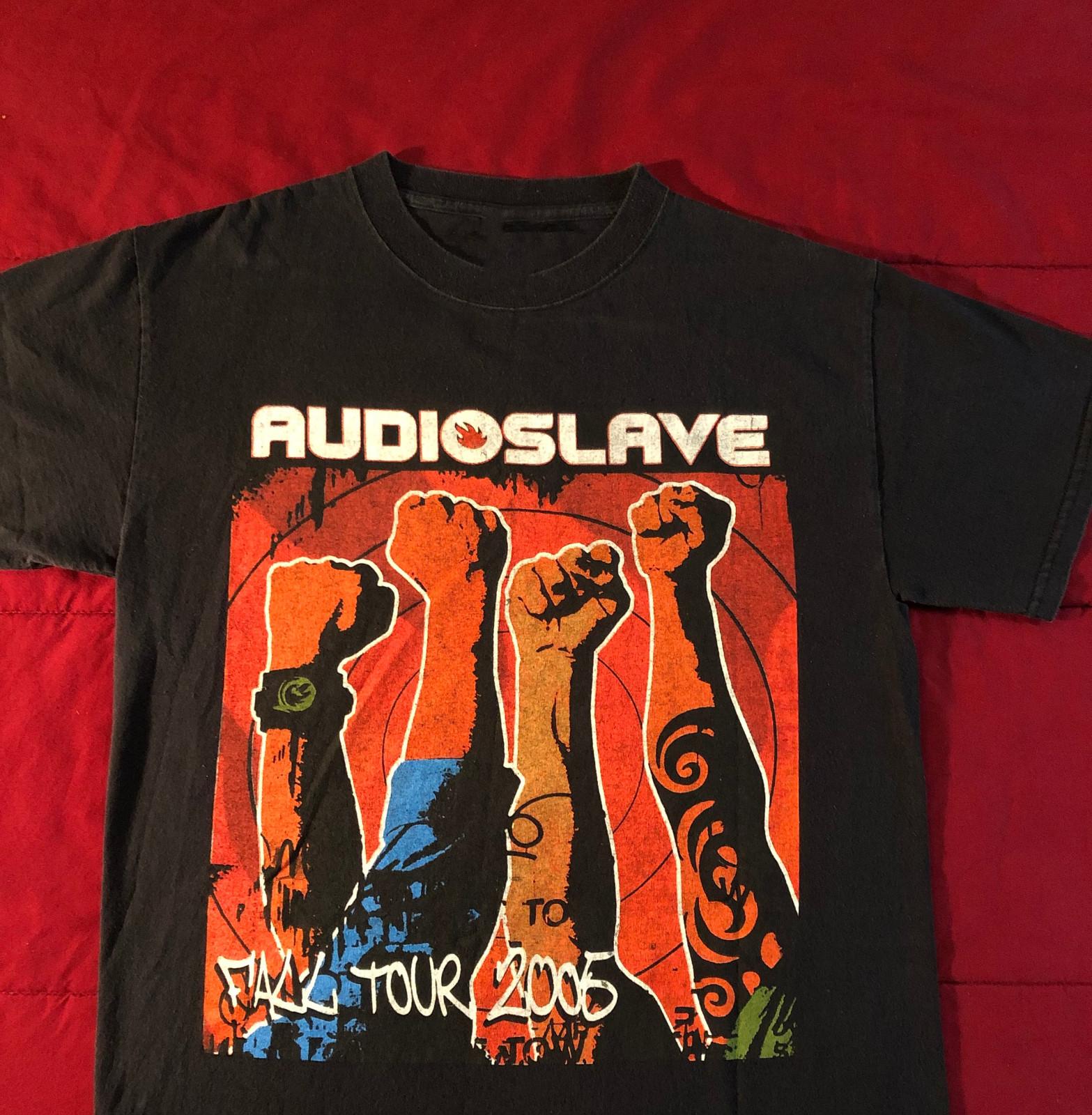 Vtg Audioslave Band Tour 2005 Cotton Black S-5XL Unisex Shirt MC504 S