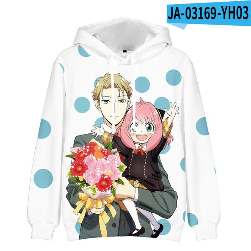 

Толстовка з капюшоном Spy x Family Чоловіче модне пальто Аніме Толстовки Spy x Family 3d Print Дитячий хіп-хоп Жіночий світшот Пальто Толстовка з капюшоном для хлопчика Піт для дівчинки M