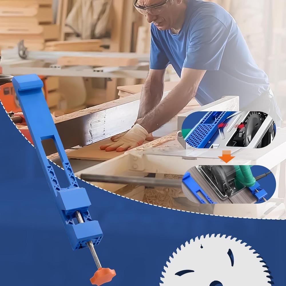 Adjustable Cutting Machine Base Guide, Circular Saw Guide, Electric Circular Saw Milling Positioning Clamp For 4'' Dust Cutter