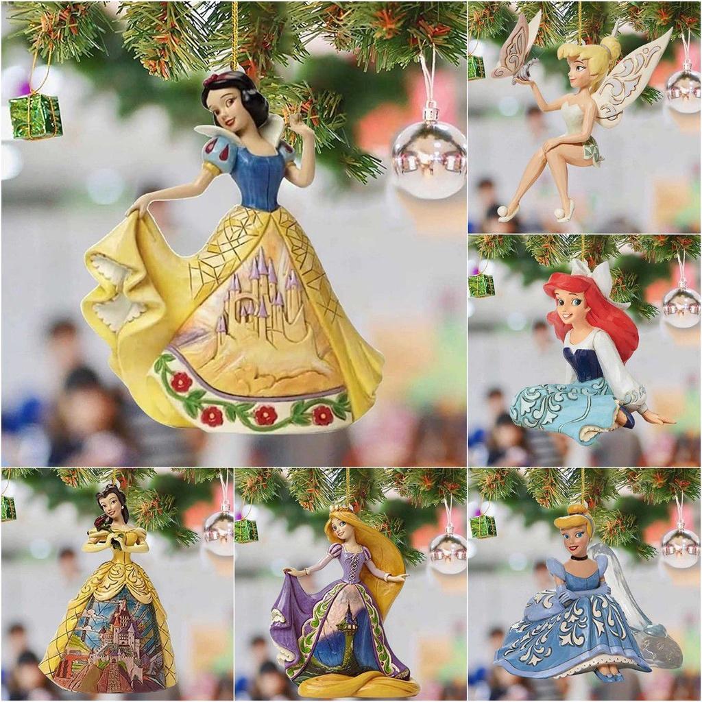 Princess Pendant Christmas Ornaments Acrylic Xmastree Party Hanging Decor