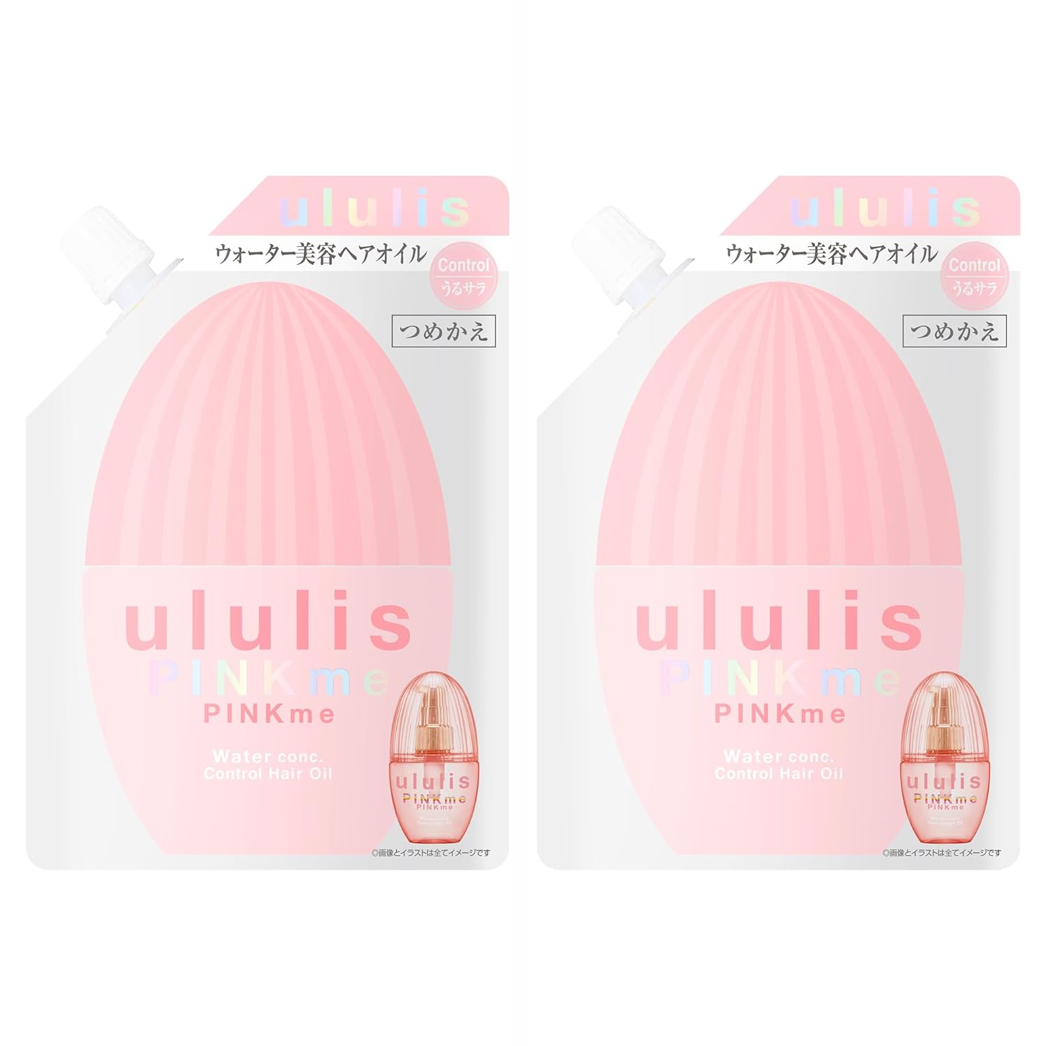 Ululis Wavy Care Pink Water Conk Control Hair Oil Refill 75mL 2