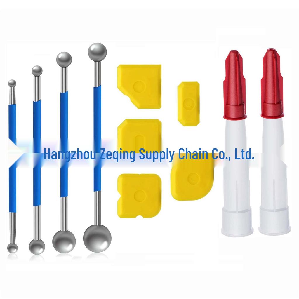 Tile Seam Pressing and Scraping Tool Set - 9 Pieces