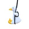 Creative Cute Duck Car Pendant: Rearview Mirror Hanging Ornament & Plaster Diffuser