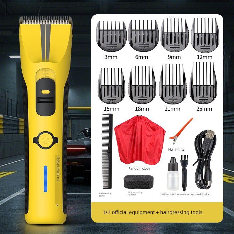 

Professional-Grade Electric Hair Clipper for Men, Bald Head Hair Trimmer, Salon-Specific Hair Cutting Tool, Electric Hair Clipper, Electric Shaver Ts7-Ultra-Official Version + Hairdressing Tools